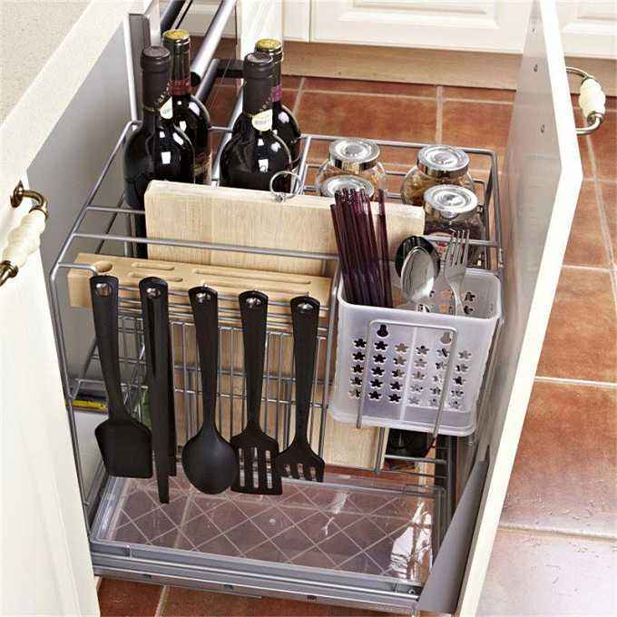 櫥柜拉籃底裝滑軌安裝方法，學(xué)會(huì)了家居安裝不在話下