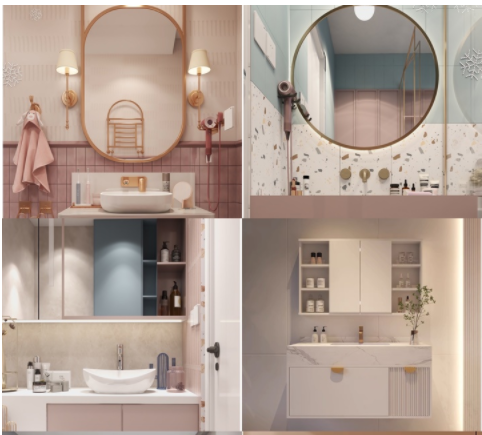 昆明家裝效果，你的浴室柜是怎么搭配的？