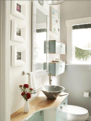歐式浴室柜掛件：如何設(shè)計小衛(wèi)生間 ?小衛(wèi)生間的浴室柜設(shè)計