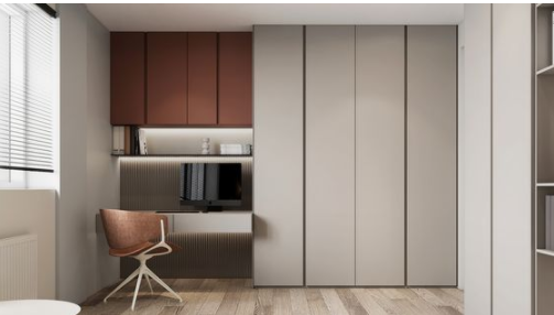 整體書柜款式：定制隱藏式書柜，藏起來的高級(jí)感！