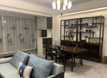 家具裝修效果圖：裝修現(xiàn)代中式風(fēng)格，實(shí)木家具簡(jiǎn)單上檔次，全屋溫文爾雅又耐看